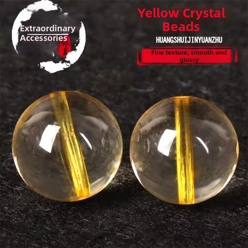 Χάντρες κρυστάλλου Citrine για DIY κοσμήματα – ημιτελείς χάντρες για βραχιόλια, κολιέ, διαχωριστικά, ανκλέτ, φούντες, μικρές χάντρες