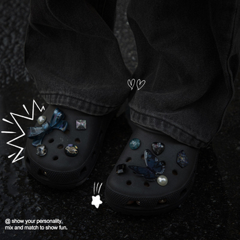 Αξεσουάρ Crocs για παπούτσια με τρύπες, διακοσμητικά charms και 3D κλιπ για DIY