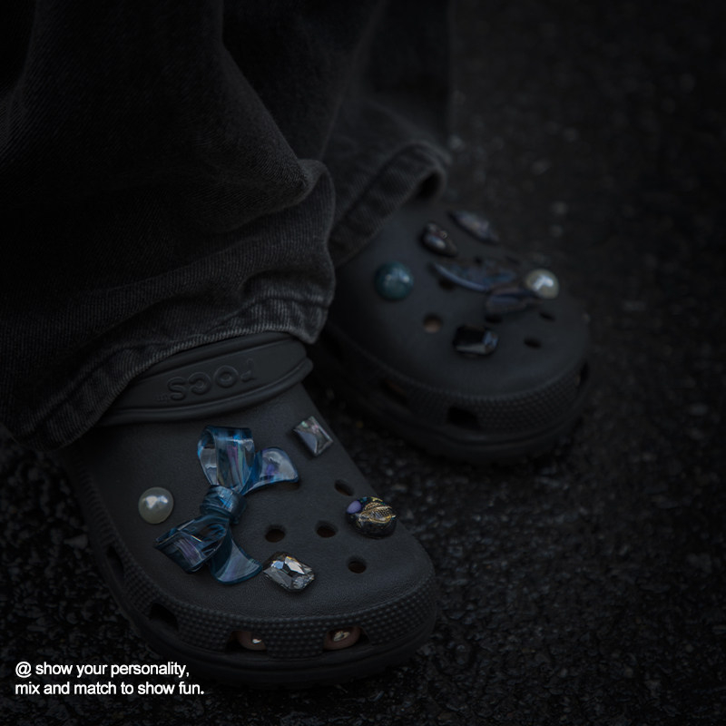 Αξεσουάρ Crocs για παπούτσια με τρύπες, διακοσμητικά charms και 3D κλιπ για DIY