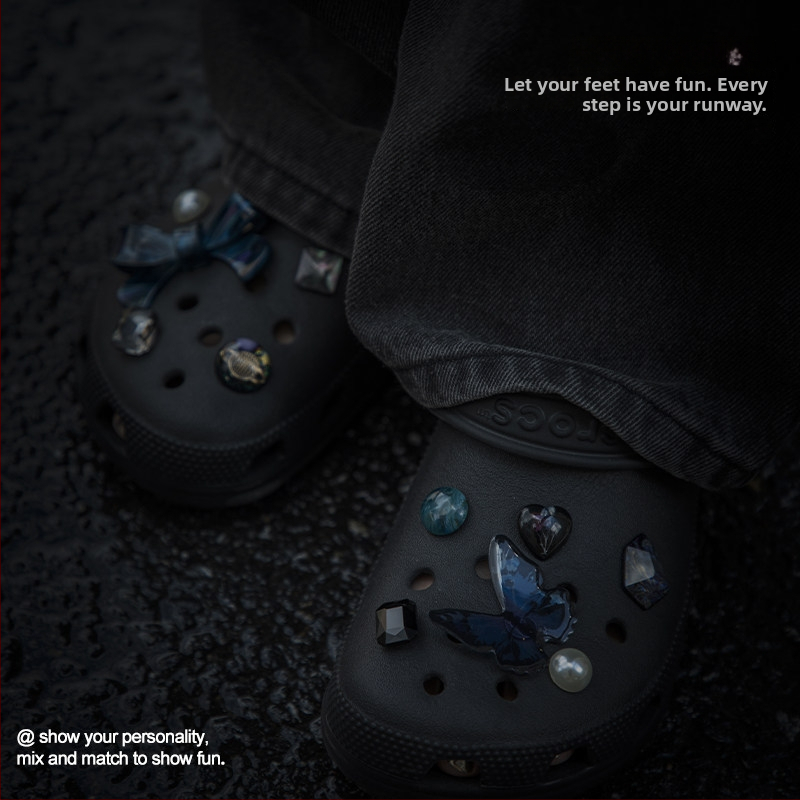 Prívesky na topánky Crocs s dierovačom a prémiovými 3D sponami na vlastnú výrobu