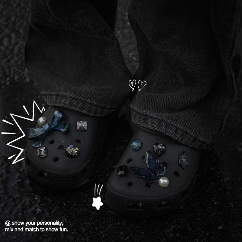 Αξεσουάρ Crocs για παπούτσια με τρύπες, διακοσμητικά charms και 3D κλιπ για DIY