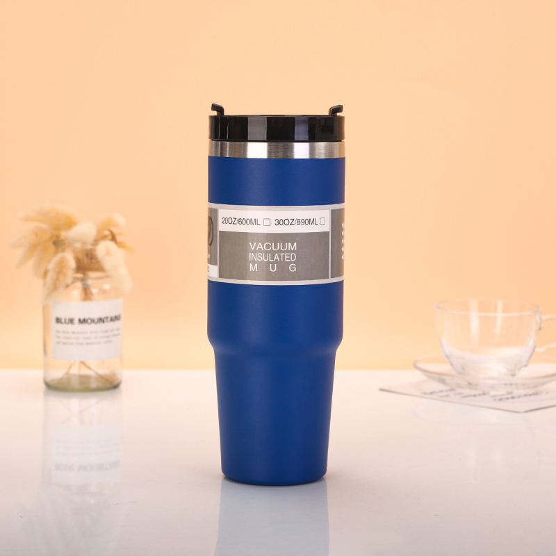 Κούπα καφέ 20oz διπλής χρήσης, μοντέρνο φορητό αθλητικό ποτήρι αυτοκινήτου, θερμός από ανοξείδωτο ατσάλι 304