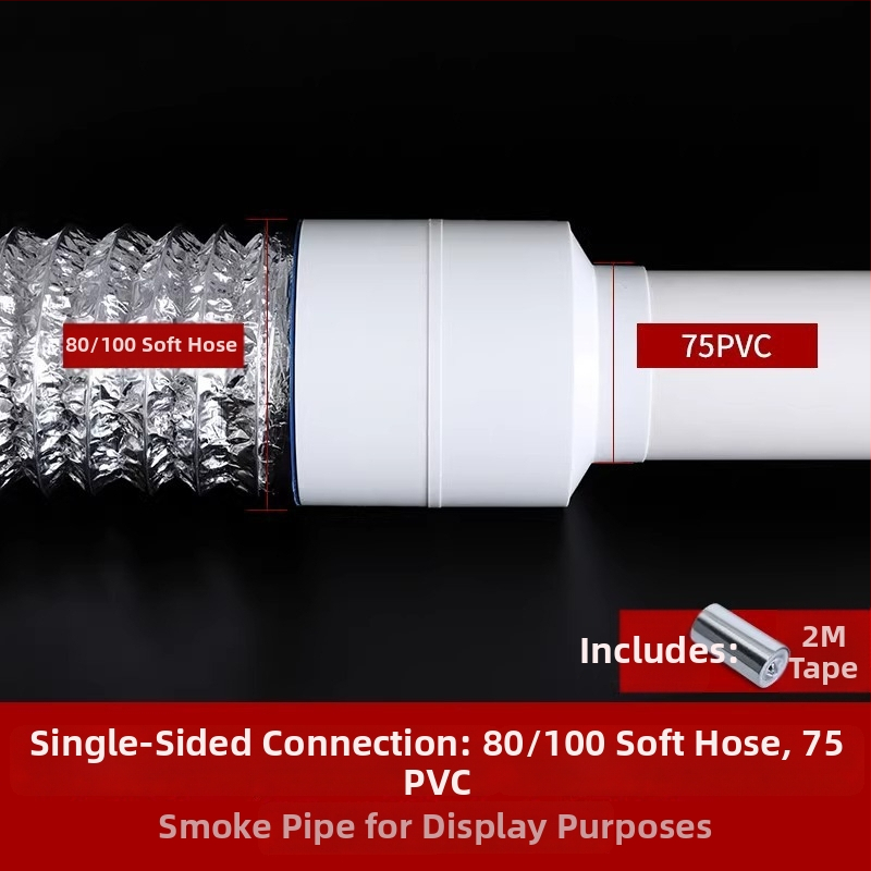 Dvojcestný spätný ventil do kúpeľne pre odťahové potrubie (PVC 75/110) – spätný ventil proti zápachu