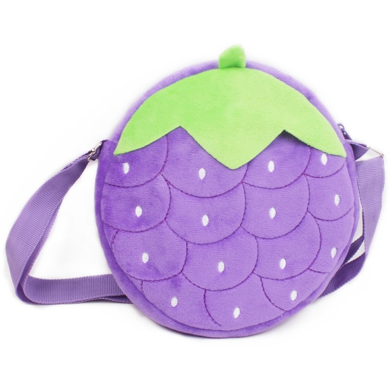 Παιδική βελούδινη crossbody τσάντα με μοτίβο καρτούν, μικρή τσάντα ώμου
