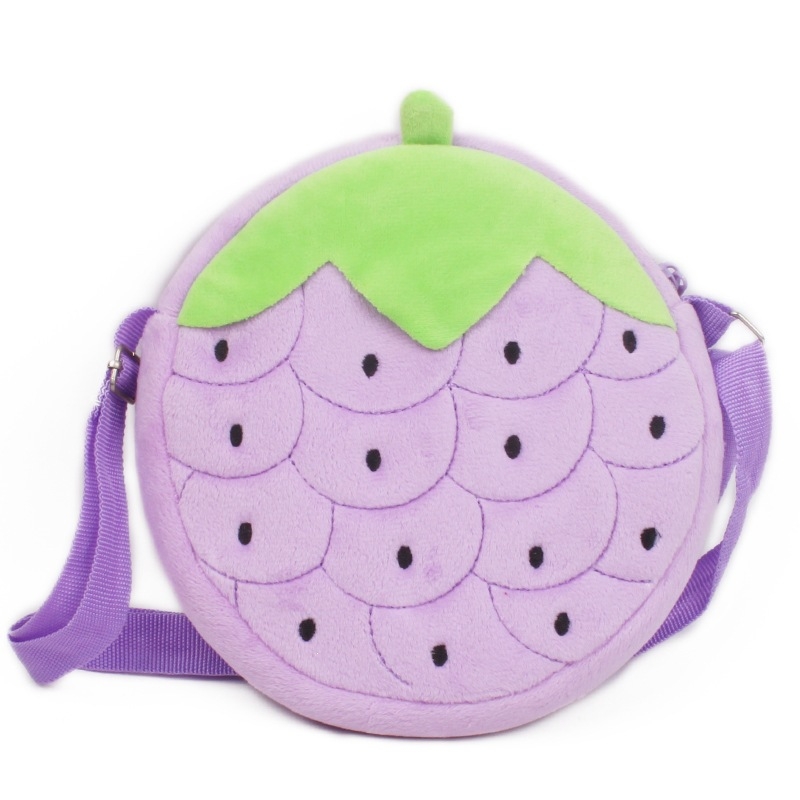 Παιδική βελούδινη crossbody τσάντα με μοτίβο καρτούν, μικρή τσάντα ώμου
