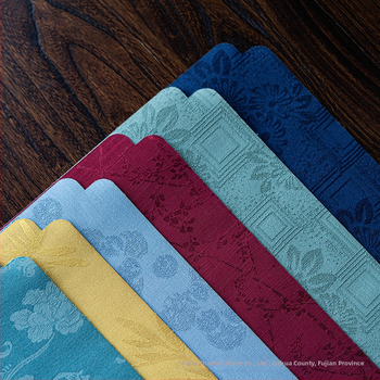 Kínai-stílusú jacquard teázóasztal alátét, kisméretű teaceremóniához, Vintage Zen dizájn, vízálló pamut-len futó asztalhoz, japán stílusú