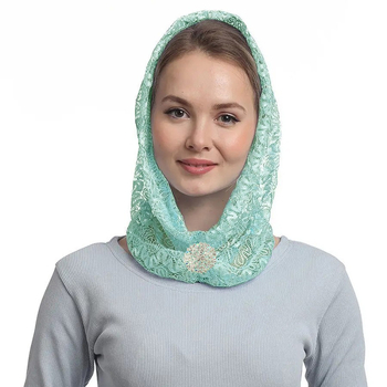 Κεντημένος δαντελένιος κάλυμμα κεφαλής Mantilla, πέπλο, διάτρητο πλέγμα, πολυεστέρας