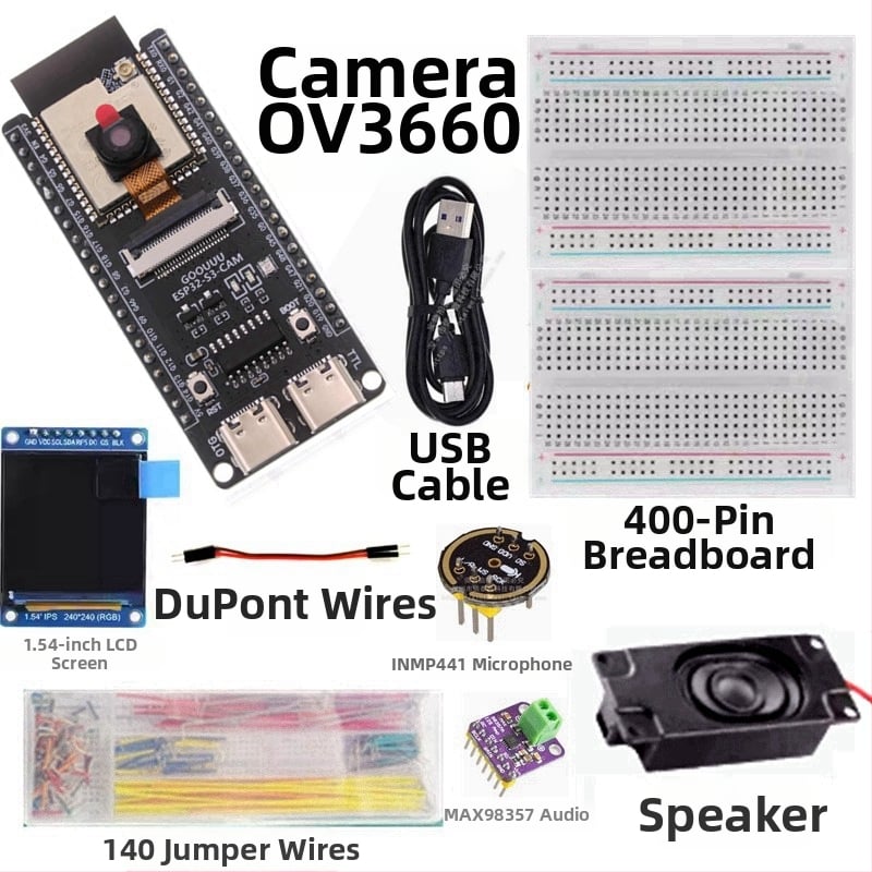 Súprava chatovacieho robota s umelou inteligenciou, vývojovou doskou ESP32-S3-CAM N16R8 a kamerou