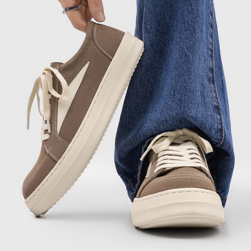 Ανδρικά sneakers με παχιά σόλα για αύξηση ύψους, ρετρό στυλ high‑street casual Philon