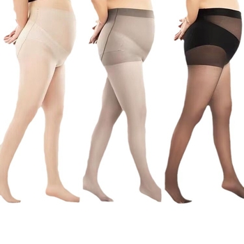 Plus-size γυναικείες καλσόν, καλοκαιρινή nude απόχρωση, ανθεκτικές στα σκίσιμο, αντιολισθητικές, εξτρα-large μέγεθος, διαπνοή, διαμορφωτικές σε τόνο δέρματος
