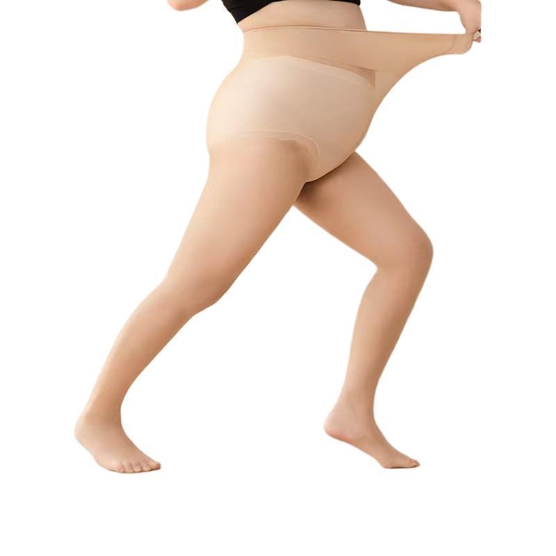 Plus-size γυναικείες καλσόν, καλοκαιρινή nude απόχρωση, ανθεκτικές στα σκίσιμο, αντιολισθητικές, εξτρα-large μέγεθος, διαπνοή, διαμορφωτικές σε τόνο δέρματος
