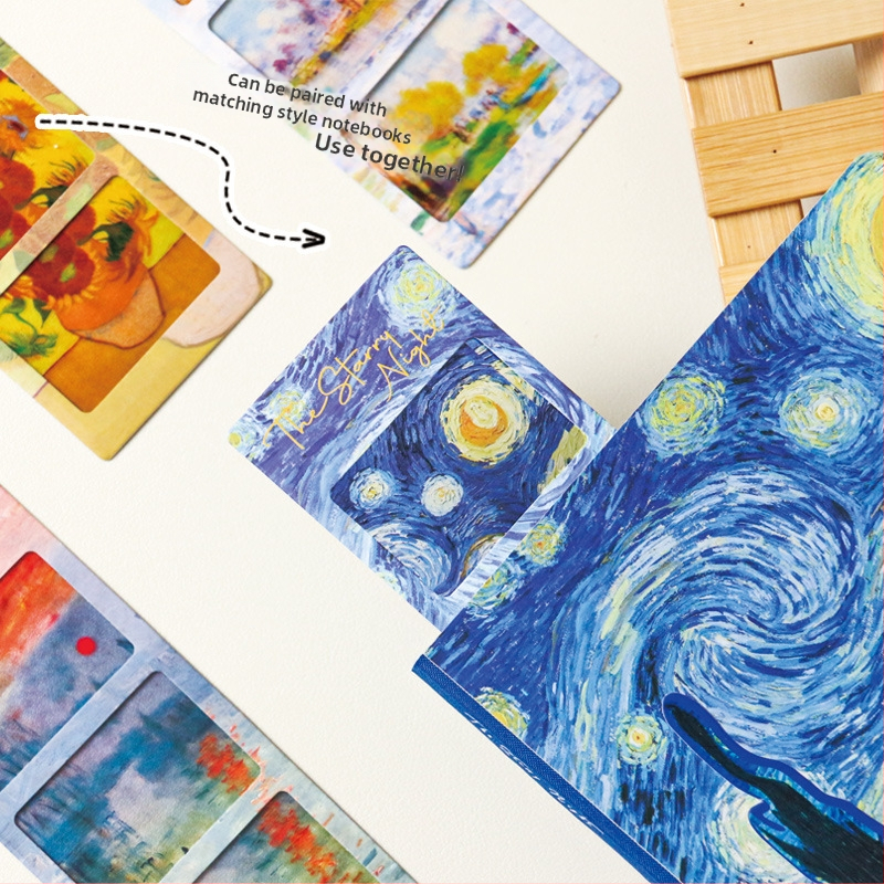 Priehľadná záložka Dream Fish s potlačou svetla a tieňov Moneta a Van Gogha