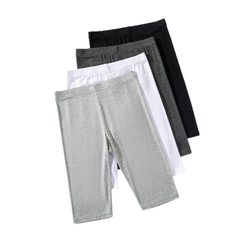 Γυναικείες λεπτές βαμβακερές leggings με υψηλή μέση, 7/8 μήκος, γκρι, σε μεγάλο μέγεθος
