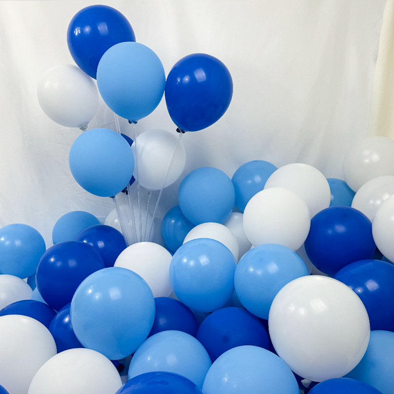 Plavi ocean latex balon set, 10 inča, metalik boje, dekor za rođendan i vjenčanje, dječje zabave