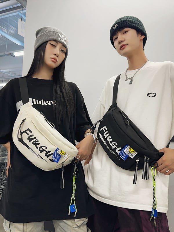 Unisex crossbody kabelka, ľahká, mestského štýlu na cesty, voľnočasové aktivity a šport