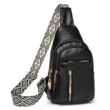 Dámska PU crossbody kabelka s etnickým štýlom, retro vzhľadom olejovej kože a popruhom cez rameno