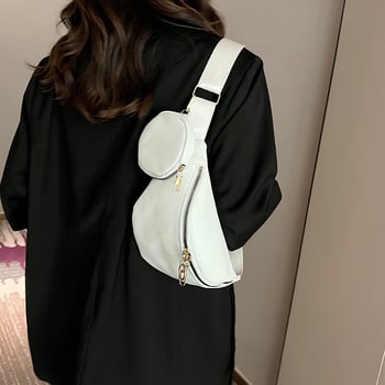 Dámska crossbody kabelka na jeseň a zimu, veľkoobjemová ležérna taška cez rameno, štýlová a všestranná taška cez rameno