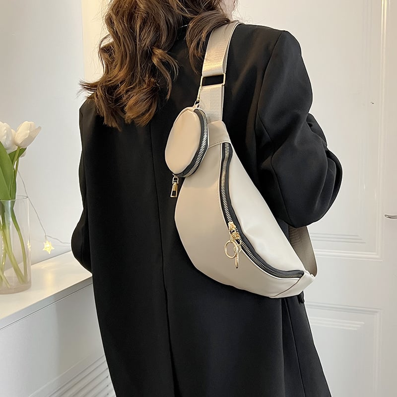 Dámska crossbody kabelka na jeseň a zimu, veľkoobjemová ležérna taška cez rameno, štýlová a všestranná taška cez rameno