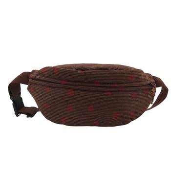 Dámska plátená crossbody kabelka s náprsným vreckom, ležérna ľadvinka v ins štýle