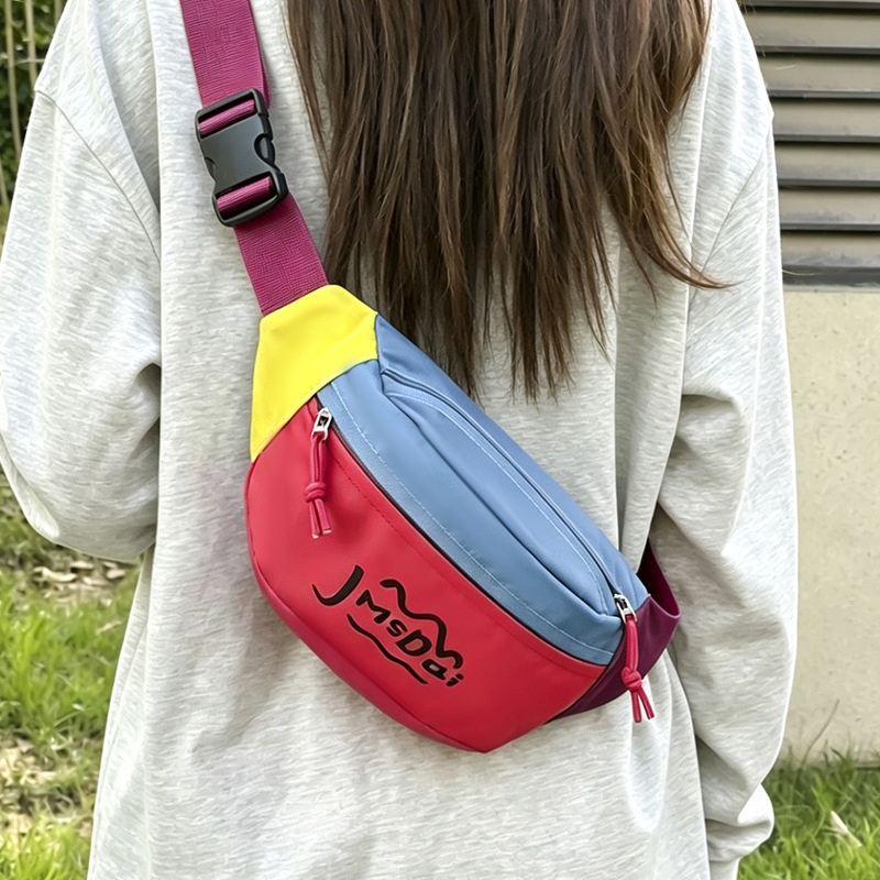 Pánska plátená náprsná taška s crossbody popruhom, ležérna taška cez pás/rameno