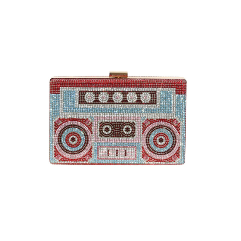 Ρετρό βραδινή clutch με στρας, ευρωπαϊκό-αμερικανικό στυλ, πλήρως διακοσμημένη με στρας για πάρτι