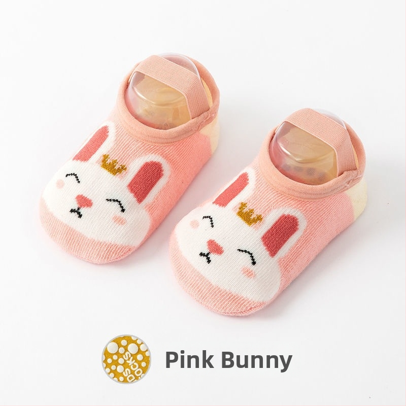 Detské krátke kreslené ponožky pre chlapcov a dievčatá, absorbujúce pot, priedušné, protišmykové, odolné, učiace sa chodiť