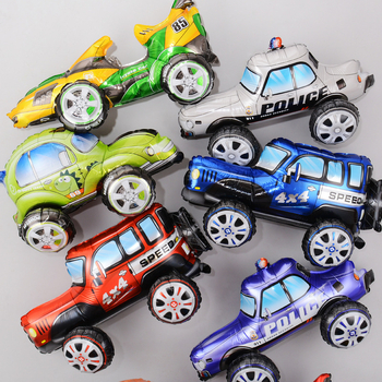 4D balon za auto – crtani promet, dekoracija za rođendane s temom utrka