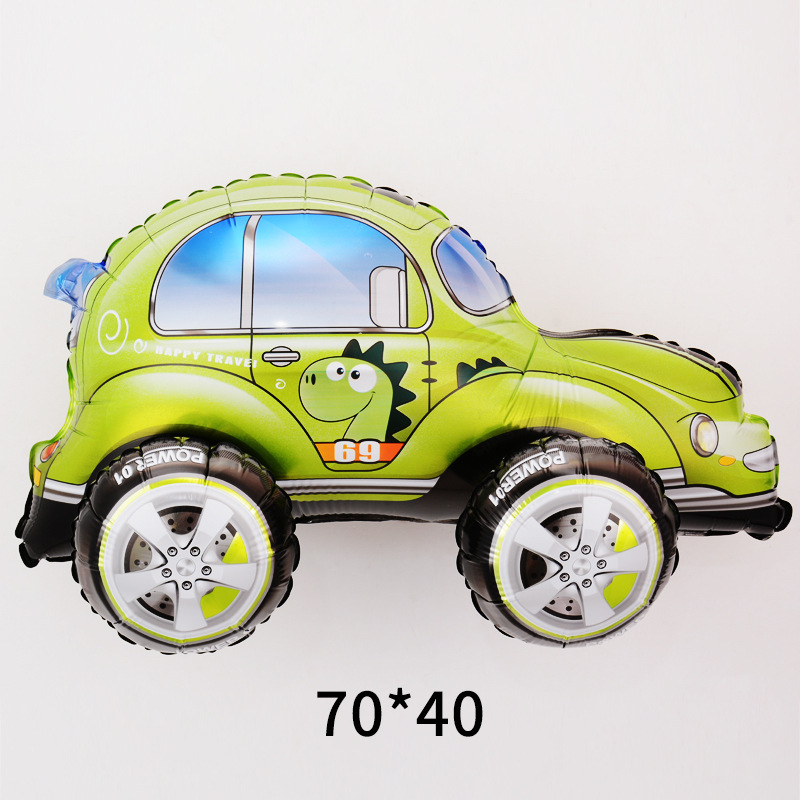 4D balon za auto – crtani promet, dekoracija za rođendane s temom utrka
