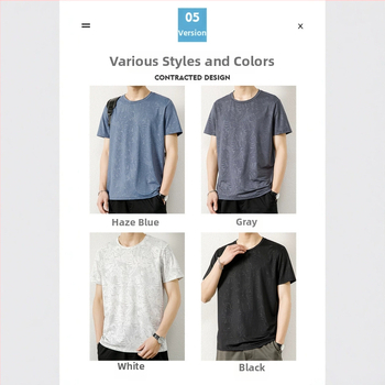 Ανδρικό κοντομάνικο T-shirt από Ice Silk, ελαφρύ και διαπνέον, με εκτύπωση mesh, γρήγορο στέγνωμα, για υπαίθριο τρέξιμο και γυμναστική