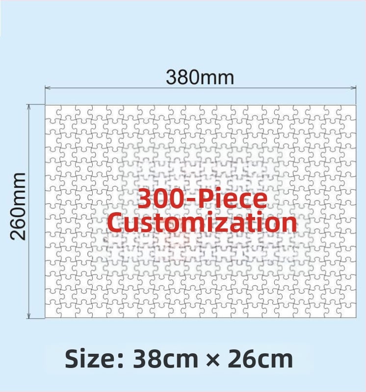 Puzzle din lemn, portret personalizat, set de 1000 și 500 de piese, ambalaj cu cutie color