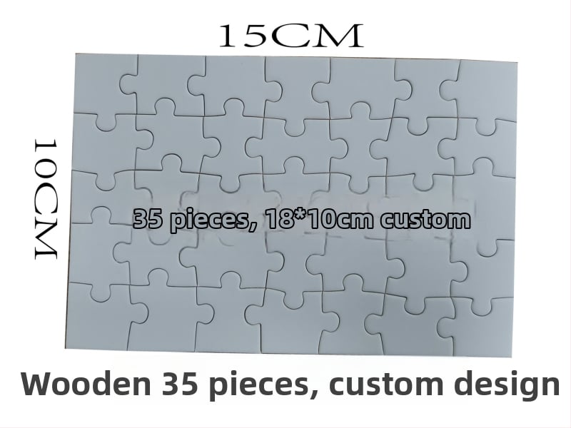 Puzzle din lemn, portret personalizat, set de 1000 și 500 de piese, ambalaj cu cutie color