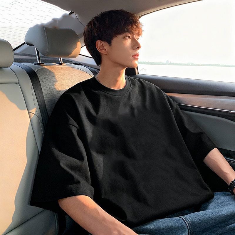 Ανδρικό κοντομάνικο T‑shirt από ice silk για καλοκαίρι, στρογγυλός λαιμός, γρήγορο στέγνωμα, δροσερή αίσθηση, γεωμετρικό τύπωμα, καθημερινό και άνετο.