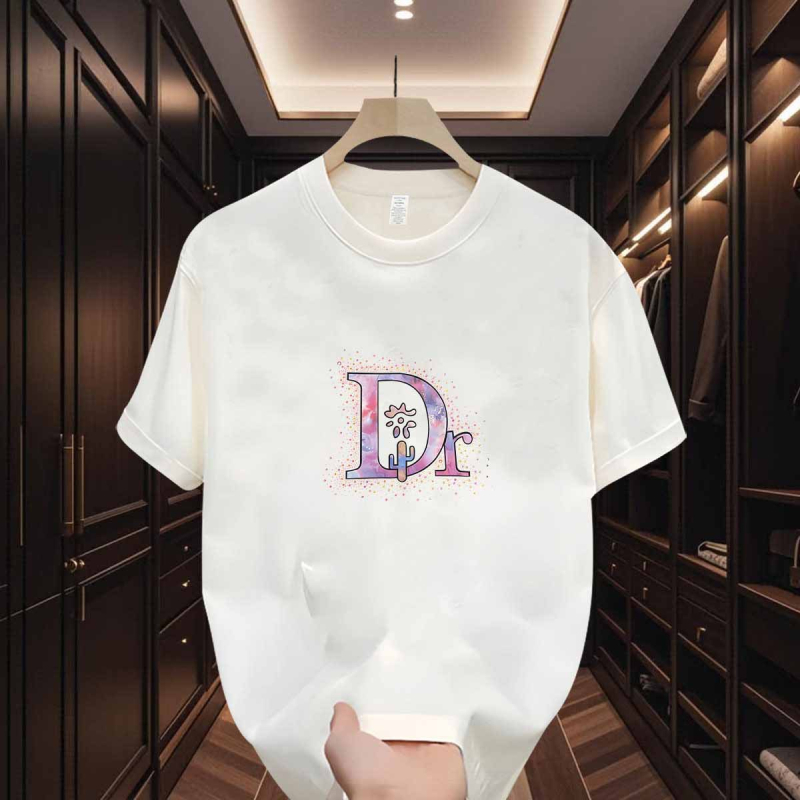 Ανδρικό T‑shirt από βαμβάκι υψηλής ποιότητας, αμερικάνικου στυλ, με γεωμετρικό print, κοντό μανίκι, στρογγυλός λαιμός, καλοκαιρινή καθημερινή χρήση