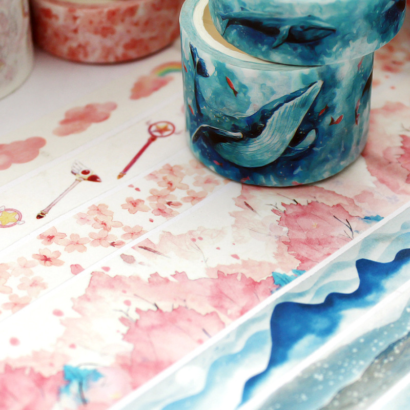 Ταινία Washi για planner, σετ 3 ρολά, girly DIY διακόσμηση ημερολογίου