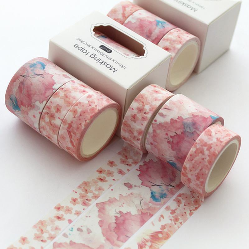 Ταινία Washi για planner, σετ 3 ρολά, girly DIY διακόσμηση ημερολογίου