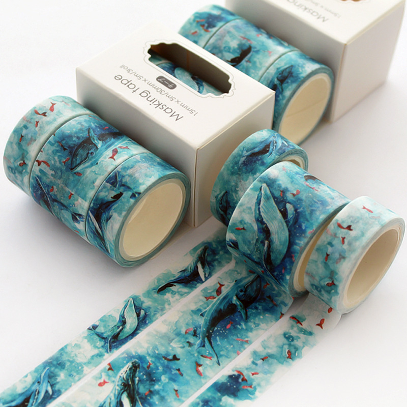 Ταινία Washi για planner, σετ 3 ρολά, girly DIY διακόσμηση ημερολογίου