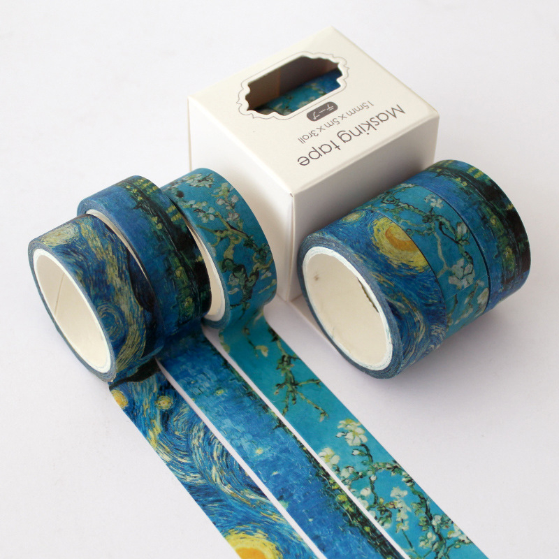 Ταινία Washi για planner, σετ 3 ρολά, girly DIY διακόσμηση ημερολογίου