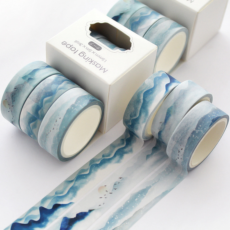 Ταινία Washi για planner, σετ 3 ρολά, girly DIY διακόσμηση ημερολογίου