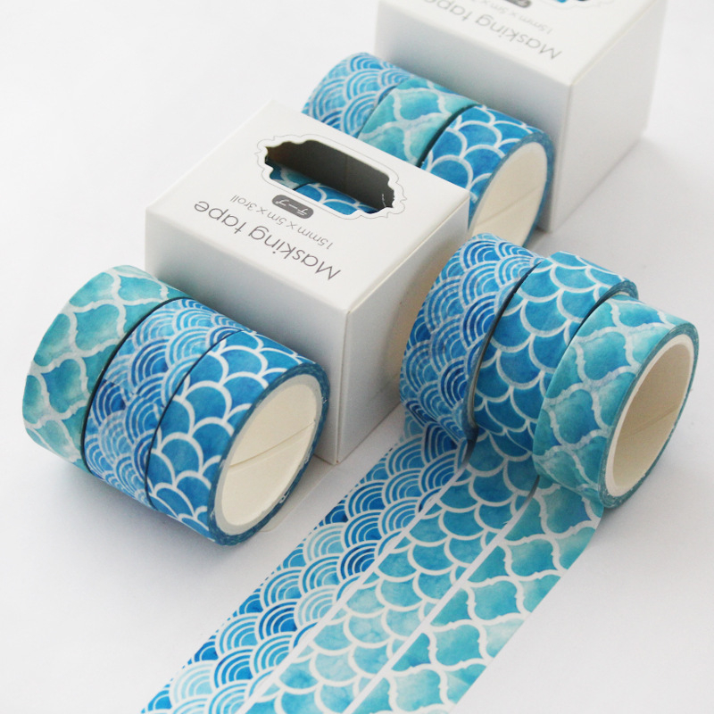 Ταινία Washi για planner, σετ 3 ρολά, girly DIY διακόσμηση ημερολογίου