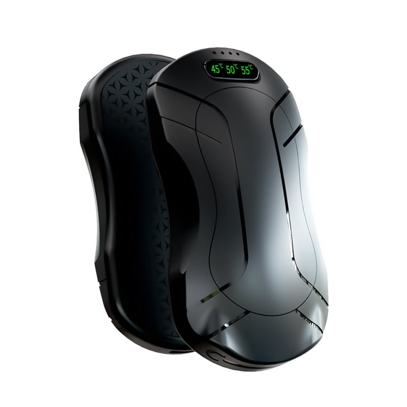 Încălzitor magnetic pentru mâini 2 în 1, încărcare USB, mini autoîncălzitor, afișaj digital și design detașabil