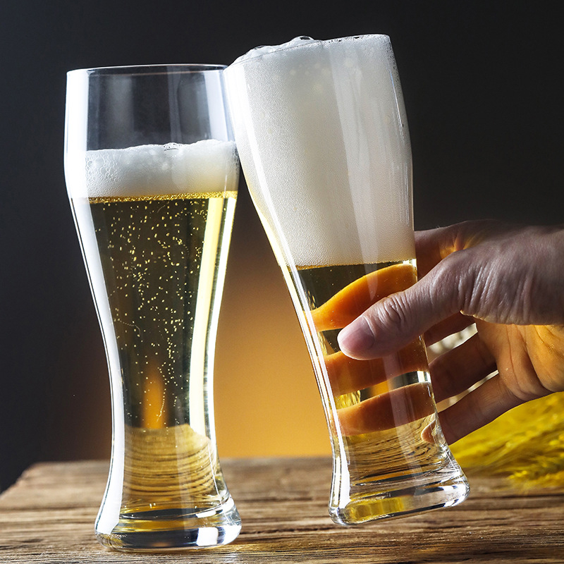 500 ml γερμανικό ποτήρι μπύρας από σιτάρι, εκλεπτυσμένο γυάλινο ποτήρι για ζυθοποιία craft, δυνατότητα εκτύπωσης λογοτύπου.