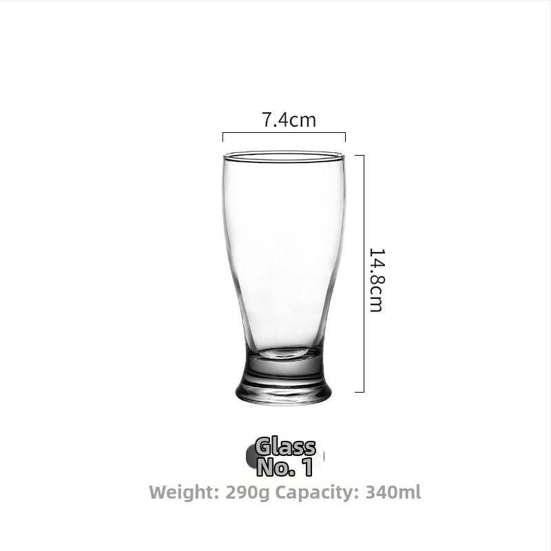 500 ml γερμανικό ποτήρι μπύρας από σιτάρι, εκλεπτυσμένο γυάλινο ποτήρι για ζυθοποιία craft, δυνατότητα εκτύπωσης λογοτύπου.