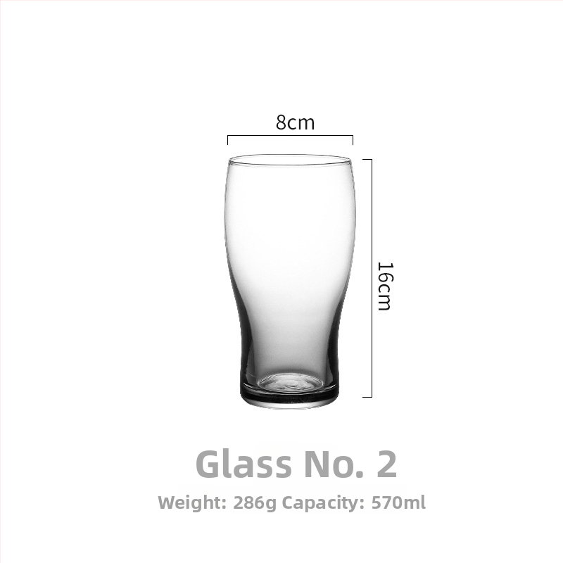 500 ml γερμανικό ποτήρι μπύρας από σιτάρι, εκλεπτυσμένο γυάλινο ποτήρι για ζυθοποιία craft, δυνατότητα εκτύπωσης λογοτύπου.
