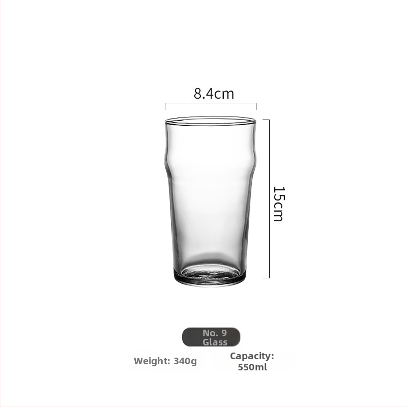 500 ml γερμανικό ποτήρι μπύρας από σιτάρι, εκλεπτυσμένο γυάλινο ποτήρι για ζυθοποιία craft, δυνατότητα εκτύπωσης λογοτύπου.