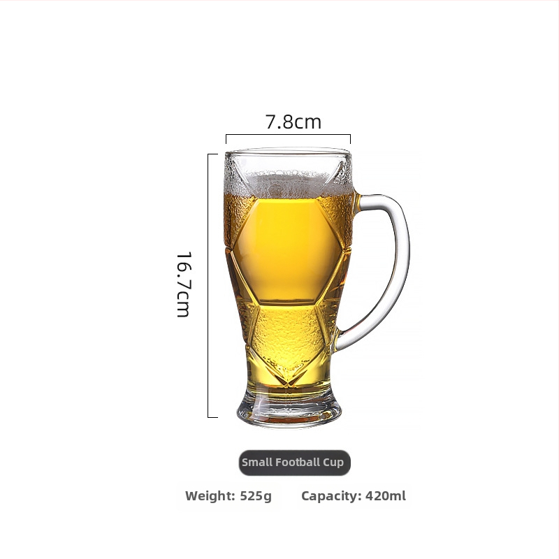 500 ml γερμανικό ποτήρι μπύρας από σιτάρι, εκλεπτυσμένο γυάλινο ποτήρι για ζυθοποιία craft, δυνατότητα εκτύπωσης λογοτύπου.