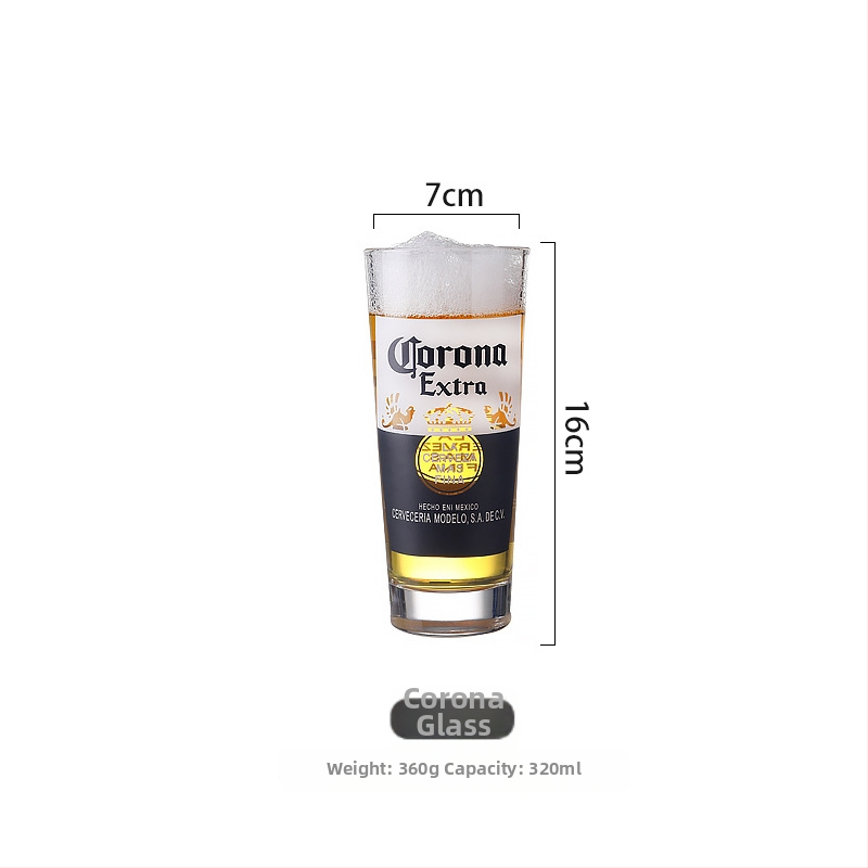 500 ml γερμανικό ποτήρι μπύρας από σιτάρι, εκλεπτυσμένο γυάλινο ποτήρι για ζυθοποιία craft, δυνατότητα εκτύπωσης λογοτύπου.