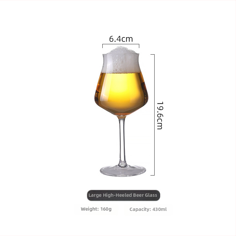 500 ml γερμανικό ποτήρι μπύρας από σιτάρι, εκλεπτυσμένο γυάλινο ποτήρι για ζυθοποιία craft, δυνατότητα εκτύπωσης λογοτύπου.