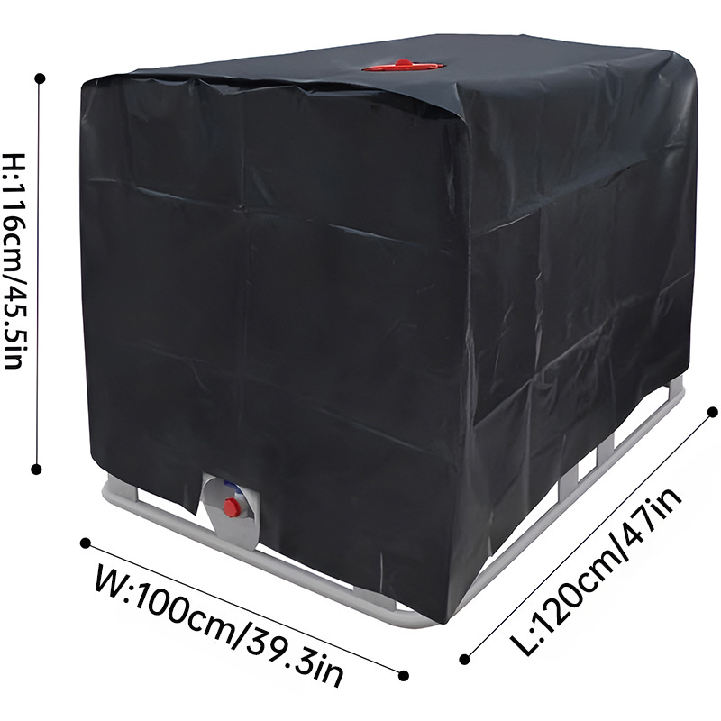 Κάλυμμα δεξαμενής IBC 1000 L από 210D Oxford ύφασμα, εξωτερικό αδιάβροχο και ανθεκτικό στη σκόνη