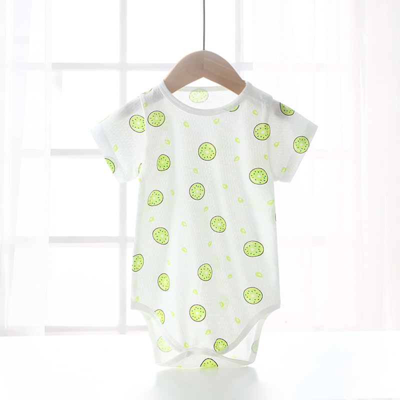 Salopetă de vară din bumbac 100%, cu mâneci scurte