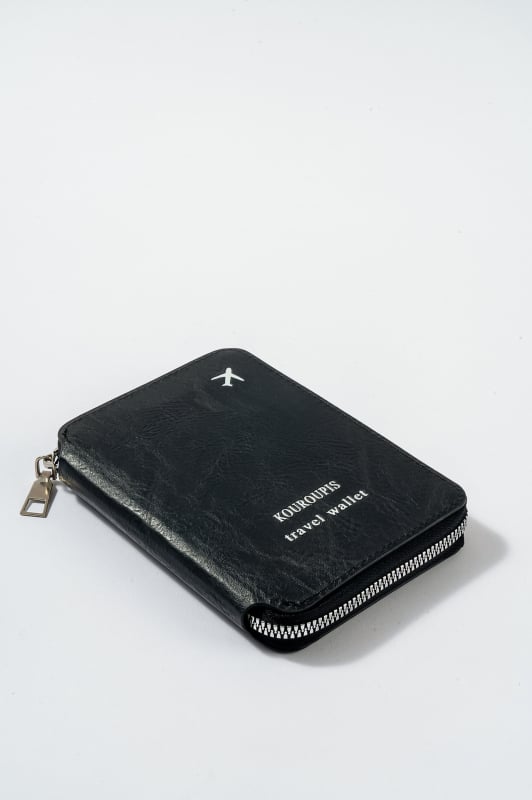 Мултифункционален RFID паспортен държач със защита срещу кражба, джоб за документи и карти, туристически портфейл с цип, калъф за паспорт за мъже и жени